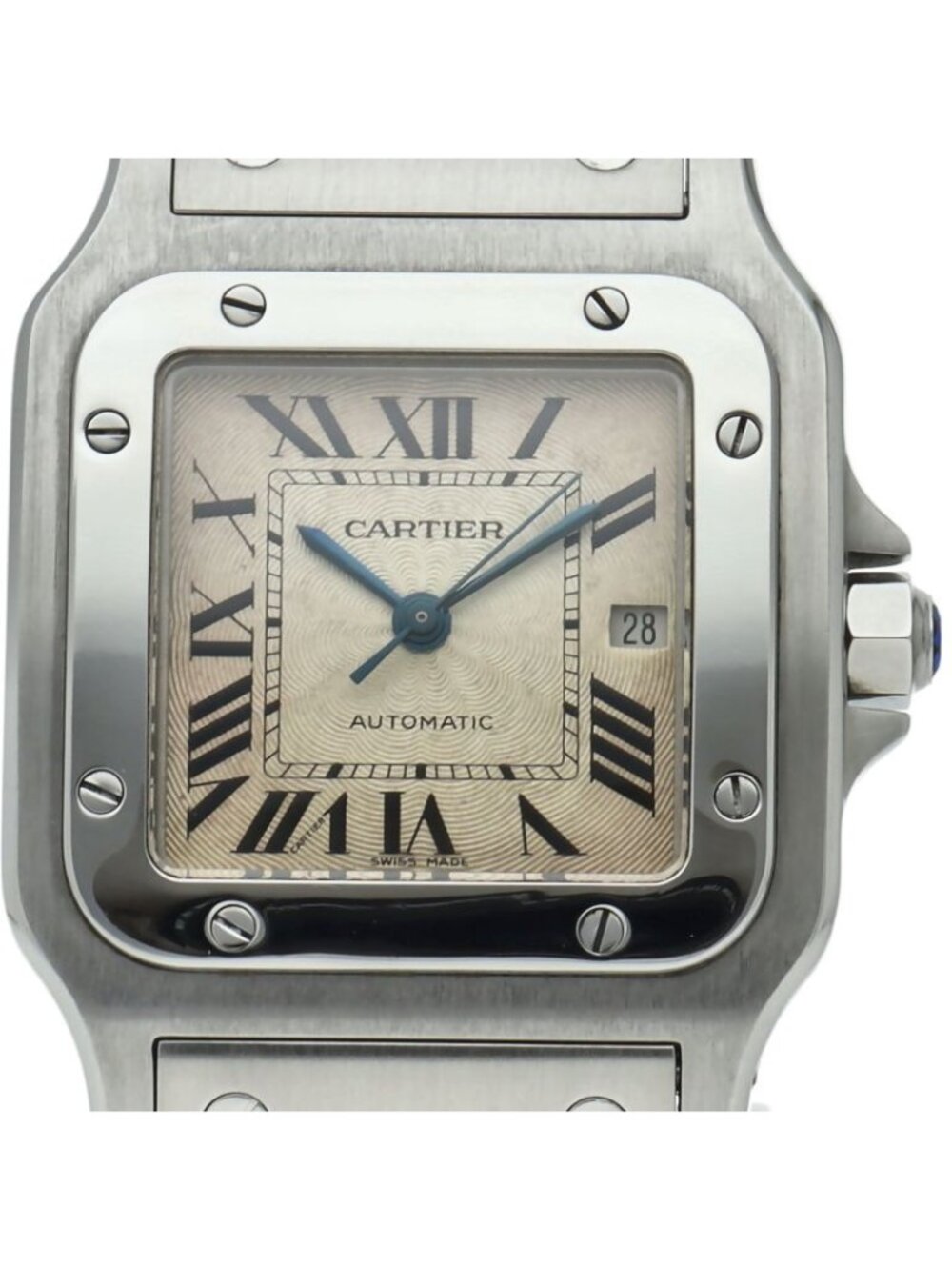 Cartier Santos Galbee LM Watch Auto SS Silver